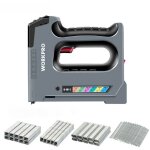 Agrafeuse sans fil 3, 6v multifonction 5 en 1 avec 4000 agrafes, compatible avec agrafes types 140, 53, ...