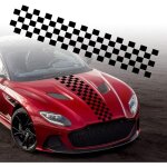 1 pices 126 cm capot stripe sticker pour voiture auto racing body side stripe decal pour jupe toit capot ...