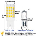 Ahlsen - lot de 10 projecteur led, ampoule led g9, 5 w blanc chaud blanc froid, ampoules led � �conomie ...