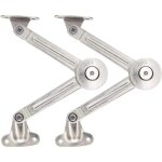 Ahlsen - lot de 2 compas  systme d'amortissement pour abattants de portes relevables de placard de ...