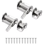 Ahlsen - 2 pcs loquet porte targette acier inoxydable mini verrou de baie coulissante convient aux portes ...