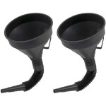 Ahlsen 2 pi�ces grands entonnoir essence entonnoir huile moteur en plastique flexible entonnoir filtre ...