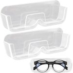 Ahlsen - 2 pi�ces porte lunettes rangement mural, pastable acrylique porte lunettes, emp�che l'�crasement ...