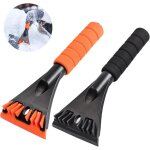 2pcs grattoir  glace pour voiture, dgivrer les pare - brise et les vitres pelle  neige, multifonctionnel ...