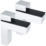 Ahlsen - 2pcs support d'�tag�re en verre support de tablette r�glable et adaptable d'�paisseur de 2 - ...