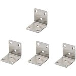 Ahlsen - lot de 4 équerres d'angle en acier inoxydable 40 mm x 40 mm x 41 mm en forme de l à 90 degrés ... Ahlsen - lot de 4 équerres d'angle en acier inoxydable 40 mm x 40 mm x 41 mm en forme de l à 90 degrés ...