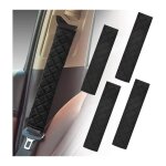 Ahlsen 4 pcs ceinture de scurit en polyester protection ceinture de scurit ceinture de scurit voiture ...