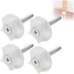Ahlsen lot de 4 pieds de nivellement à vis filetée m8 x 50 mm avec base en plastique blanc pied vérin ... Ahlsen lot de 4 pieds de nivellement à vis filetée m8 x 50 mm avec base en plastique blanc pied vérin ...