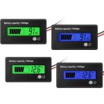 Ahlsen - 4pcs dc 12v 24v 36v 48v 72v compteur batterie avec alarme, indicateur de tension capacit� batterie ...