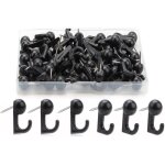 Ahlsen - 50 pi�ces punaise noir, punaise murale, punaise de lit, punaises tableau li�ge, brancher, anti ...