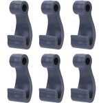 Ahlsen - 6 pices crochets corde fixation  pression en plastique crochets en forme j pour bateau gonflable ...