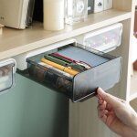 Ahlsen bo�te de rangement sous la table autocollante tiroir cach� de bureau en plastique petit tiroir ...