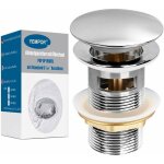 Ahlsen - bonde de lavabo avec trop - plein, bonde pop up - bonde d'écoulement universelle Ahlsen - bonde de lavabo avec trop - plein, bonde pop up - bonde d'écoulement universelle