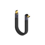 Ahlsen - cble de donnes usb 4. 0 c 240 w vers connecteur c coud  90  pd charge rapide cble court ...