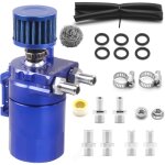 Car oil catch tank can, récupérateur huile moteur, aluminium oil storage tank with air filter spare hose ... Car oil catch tank can, récupérateur huile moteur, aluminium oil storage tank with air filter spare hose ...