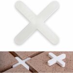 Croisillons de carrelage, 2 mm d'paisseur, 100 pices, joints croiss pour un espacement rgulier lors ...