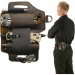 Edc tui multifonction pour lampe de poche - fourreau de ceinture en cuir avec porte - stylo pour lampe ...