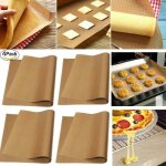 Feuille de cuisson permanente (lot de 4) extra large pour griller et cuire au four - 40x60 cm peut tre ...