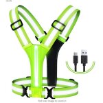 Gilet rflchissant running  led, gilet reflechissant vlo led rechargeable, harnais de reflechissant ...