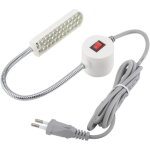 Lampe de col de cygne led pour machine  coudre - 30 leds avec base magntique, 220v - ahlsen