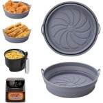 Ahlsen - moule silicone air fryer, 2 pi�ces moule accessoire pour airfryer r�utilisable panier friteuse ...