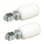 Olive de guidage suprieure nylon, 2 unitsrouleaux pour porte coulissante, fixation avec tige filete, ...