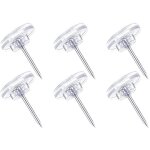 Ahlsen - punaises transparentes, 100 pi�ces punaise transparente, punaise plate murale punaises tableau ...