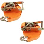 Ahlsen sangle  cliquet 2 pices 800kg 1m sangle d'arrimage avec crochet tendeur sangles de serrage