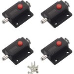 Verrou, loquet  glissire de scurit  bouton  ressort automatique pour armoire, loquets de porte ...