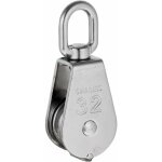 Aiducho robuste poulie  corde ra simple avec emerillon pivotante en inox pulley block charge max. 35 ...