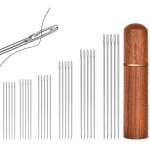 Aiguilles couture, 30 pices aiguilles  enfiler automatiques, 6 tailles aiguille  coudre avec 1 bote ...
