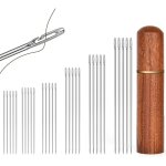 Aiguilles couture, 30 pi�ces aiguilles � enfiler automatiques, 6 tailles aiguille � coudre avec 1 bo�te ...
