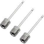 Aiguille de gonflage pour pompe � balles (lot de 3) - aiguilles de pompe � air en acier inoxydable - ...
