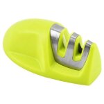 Aiguiseur de couteaux de cuisine (vert) aiguiseur de couteaux portable professionnel 2 en 1 pour couteaux ...