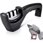 Aiguiseur de couteaux professionnel sharp - facile � utiliser - antid�rapant - aiguiseur de cuisine - ...