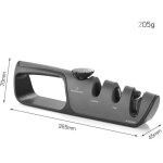Aiguiseur de cuisine eguiseur de couteau professionnel , knife sharpener avec gomme antidrapante pour ...