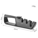 Aiguiseur de cuisine eguiseur de couteau professionnel , knife sharpener avec gomme antidrapante pour ...