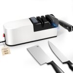 Aiguiseur �lectrique 5 en 1 pour couteaux - blanc roulant
