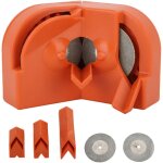 Aiguiseur de forets �lectrique en plastique orange, efficace et polyvalent, pour acier tremp�, carbure, ...