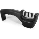 Aiguiseur manuel de couteau et lame, 3 niveaux pour polir, aff�ter et r�parer les couteaux de cuisine, ...