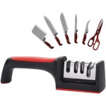 Aiguisoir � couteaux, aiguisoir manuel pour couteaux de chef pour la cuisine domestique, outil d'aiguisage ...