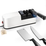 Aiguisoir �lectrique 5 en 1 - syst�me aiguisage couteaux droits diamant professionnel - duret�s r�paration ...