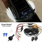 Aile d'ange universelle pour r�troviseur lat�ral de voiture, lumi�re led de bienvenue, projecteur de ...