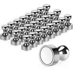 Aimant, 24pcs magnet m�talliques aimant puissant 12x16mm - aimants en acier inoxydable aimants frigo ...