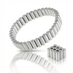Aimants cylindriques en n�odyme 4. 3 9mm, 50 aimants � tige minuscule pour tableau blanc, r�frig�rateur, ...