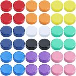 Aimant frigo 40pcs aimants tableau magn�tique aimant puissant petit rond color�s d�coratifs magnet pour ...