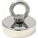 Aimant de levage, aimant n�odyme 140 kg force diam�tre 60 mm, aimants avec anneaux de levage puissant ...