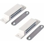 Aimant porte placard, ferme porte magn�tique extra forte - force de maintien 13kg - lot de 2 en blanc ...