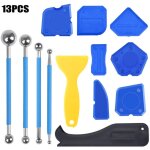 Aiperq 13 pieces finition de joints silicone et lisseurs de joints outils d'�tanch�it� � cadres, kit ...