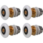 Aiperq - lot de 4 roulettes pour cabine de douche, roulettes pour porte coulissante, roulettes pour cabine ...